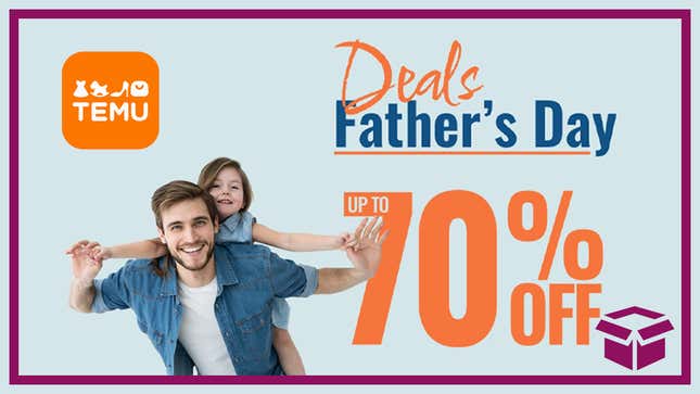 Image for article titled Father&#39;s Day Deals Up to 70% Off at Temu, Featuring Over 80% Off Deals!