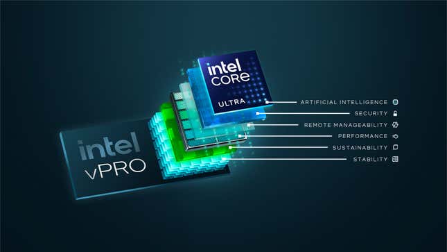 A photo of the Intel vPro plan