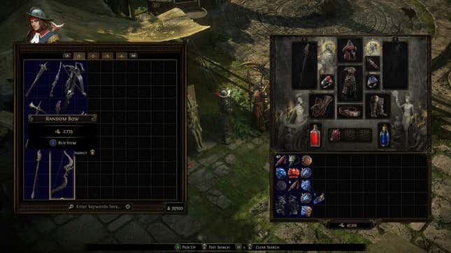 A random item purchase from vendors in Path of Exile 2.