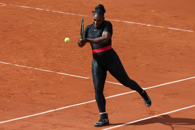 PARIS, FRANCE - JUNE 3: Serena Williams of USA during Day 8 of the 2018 French Open at Roland Garros stadium on June 3, 2018 in Paris, France. 