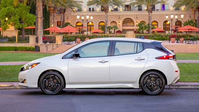 Nissan Leaf side profile view