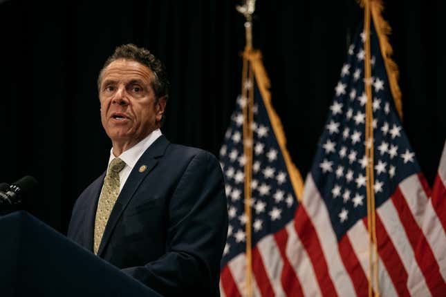 Image for article titled Gov. Cuomo Says All New Yorkers Have to Wear Masks Outside and He&#39;s Deadass