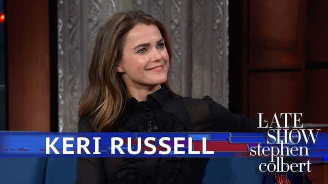 Stephen Colbert is unable to break Keri Russell with his <i>Star Wars</i> spoiler tactics