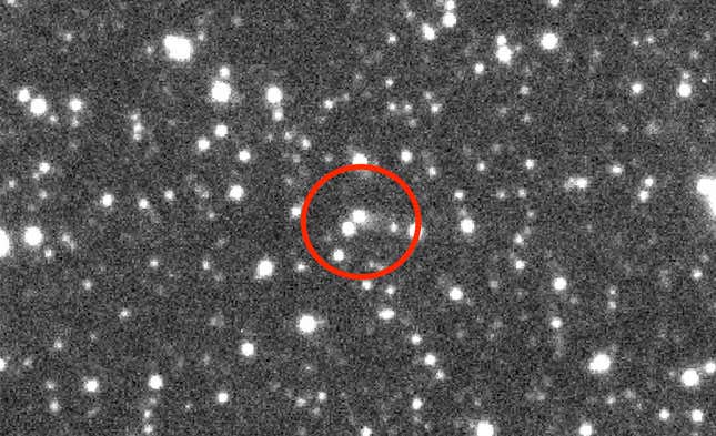 Active Trojan asteroid 2019 LD2 as observed on June 11, 2019, using the Las Cumbres Observatory Global Telescope (LCOGT) Network in Chile.