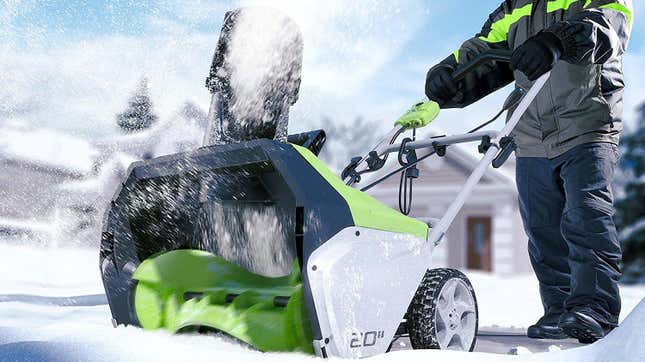 Greenworks Snow Thrower Gold Box | Amazon
