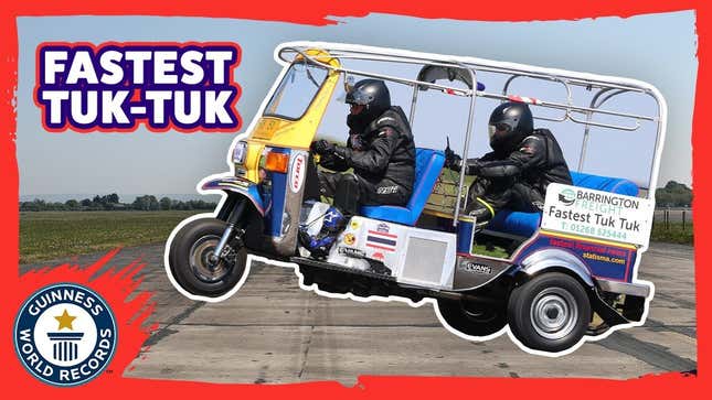 Image for article titled The World&#39;s Fastest Tuk Tuk Hit 74 MPH