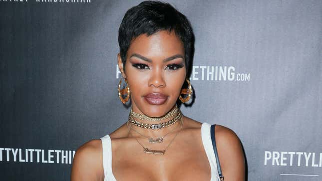 Teyana Taylor attends the launch of PrettyLittleThing by Kourtney Kardashian at Poppy on October 25, 2017, in Los Angeles, Calif.