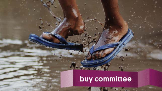 Image for article titled Buy Committee: Can I Do Better Than Rainbow Sandals?