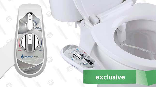 Buy One, Get One Free Superior Bidet Attachment | $25 | Amazon | Use coupon code 241XMASBIDET
Buy One, Get One Free Superior Bidet Attachment w/ Hot/Cold Adjustment | $35 | Amazon | Use coupon code 241XMASBIDET