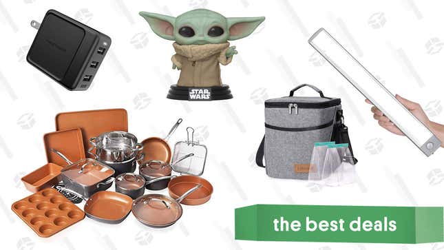 Image for article titled Thursday&#39;s Best Deals: BABY YODA, Free Bacon For Life, RAVPower Charger, and More