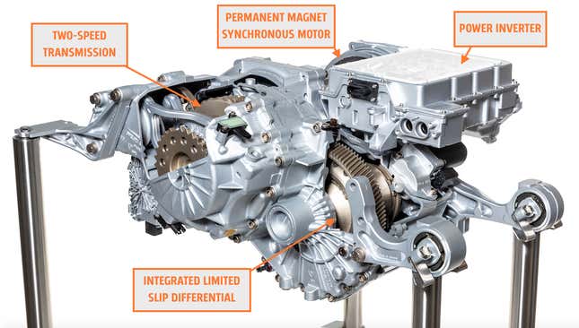 Porsche taycan discount motor design