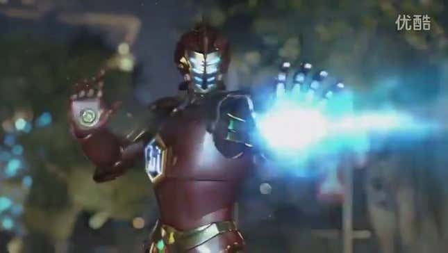 Phony Iron Man Fighting Urinary Tract Infections in China