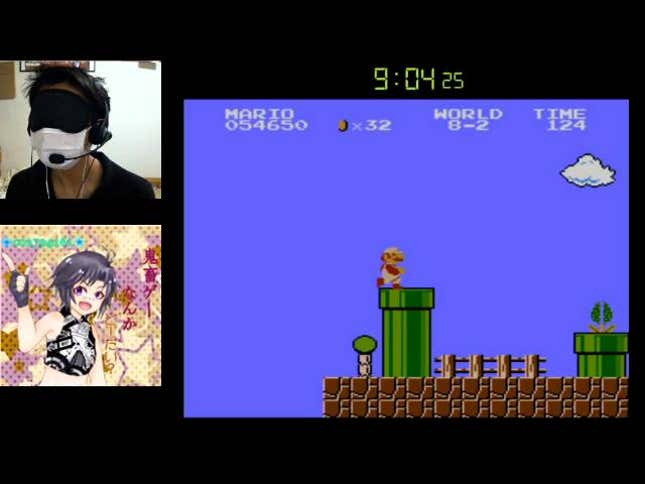 <i>Super Mario Bros.</i>, Beaten Blindfolded In Under 15 Minutes