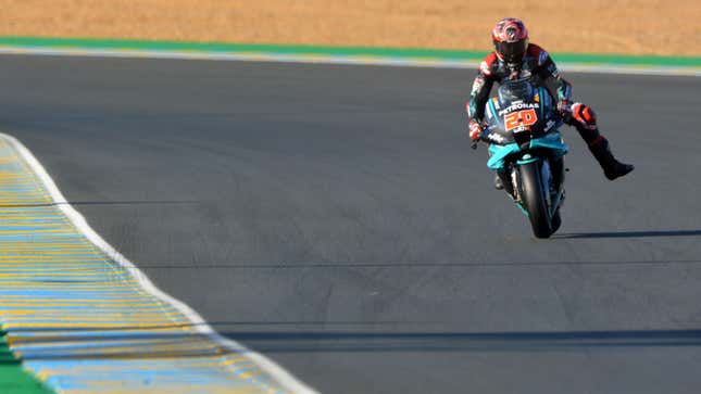 Image for article titled Fabio Quartararo Heads Dramatic MotoGP French Grand Prix Qualifying