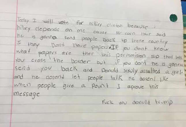 Photo via a 5th grade teacher from Denver, CO. 