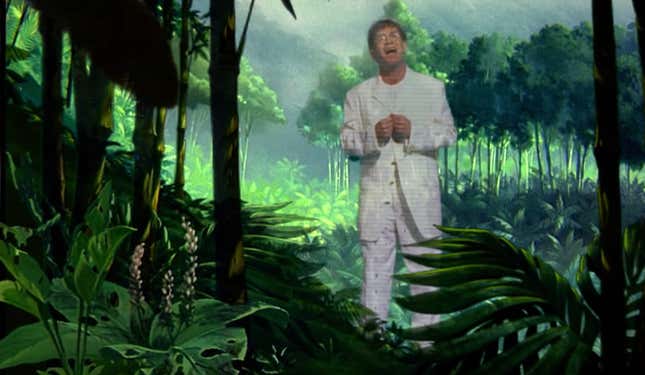 Image for article titled 10 Iconic Screenshots from Elton John&#39;s &#39;Can You Feel the Love Tonight&#39; Video