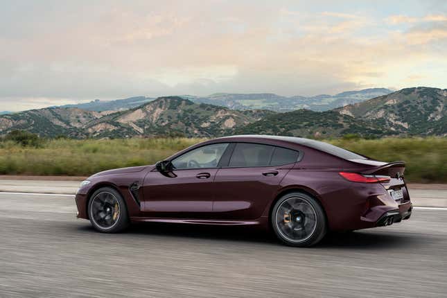 Image for article titled Just Look How Purple This 600 HP BMW M8 Gran Coupe Is