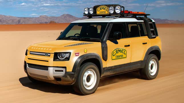 Image for article titled Here's What The 2020 Land Rover Defender Camel Trophy Could Look Like