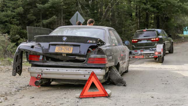 Image for article titled I Crashed My BMW M3 Rally Car