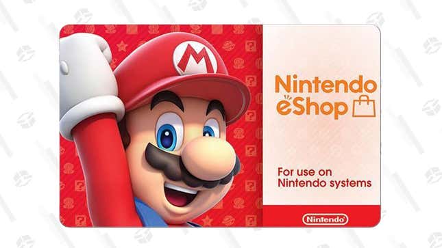 Switch games gift sale card