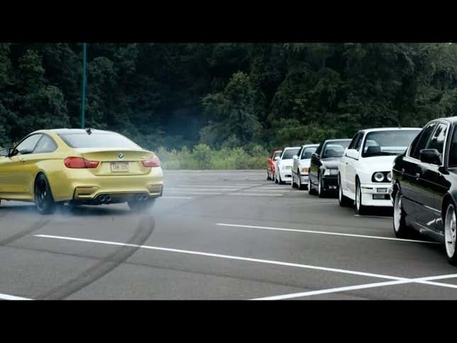 Precision Drifting A BMW M4 Around Owners' M-Cars
