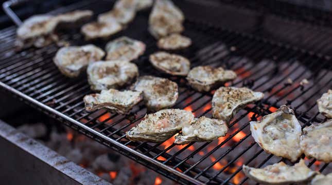 Image for article titled Grill your oysters for a little decadence at home