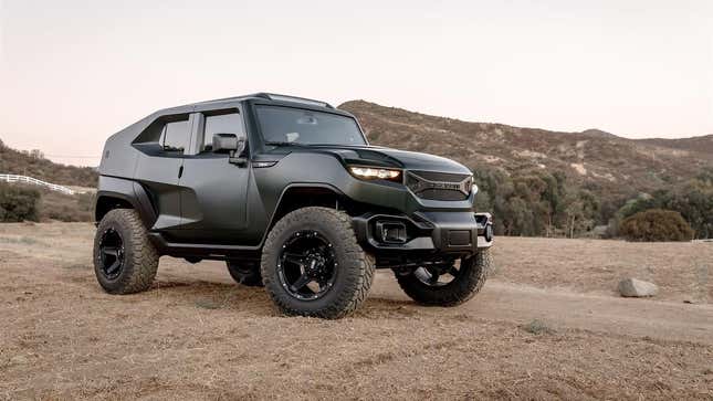 Image for article titled Rezvani Tank Launches at One of the Wildest Garages in Macau