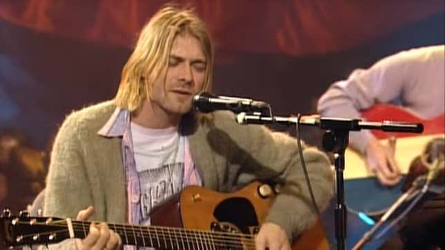 Image for article titled Nirvana&#39;s YouTube channel has been uploading remastered, unedited Unplugged In New York videos