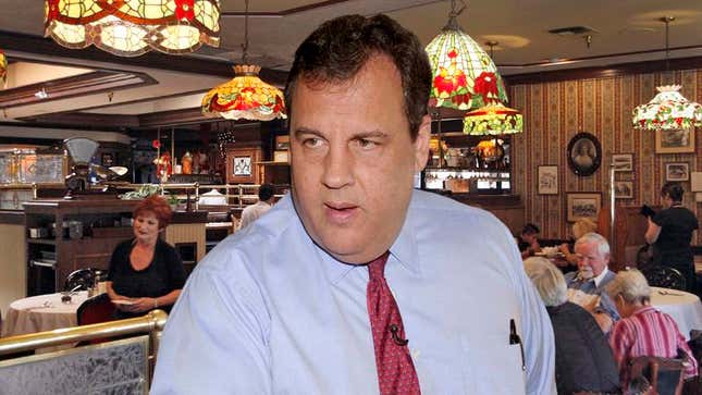 Image for article titled Christie Describes ISIS As Grave, Towering, Meaty Threat To U.S. While Staring At Diner Patron’s Corned Beef Sandwich