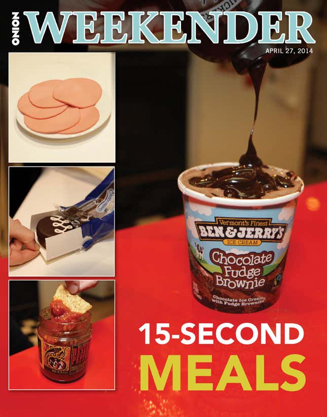 Image for article titled 15-Second Meals