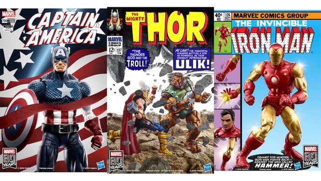 Image for article titled Hasbro Recreates Classic Marvel Comic Covers With Toys
