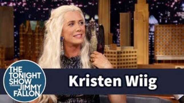 Kristen Wiig Showed Up on <i>Fallon </i>as Khaleesi (Real Name 'Karen')