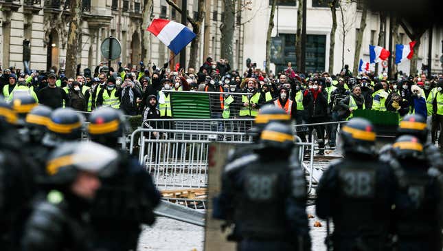 Violence Erupts Across France As Citizens Protest High Cost Of ...