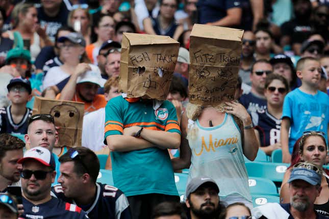 Image for article titled Should You Root For The Dolphins To Be The Worst Team Ever?
