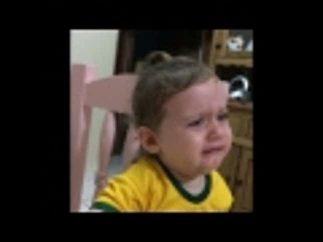 Crying Little Girl Is Super Sad About Neymar's Injury
