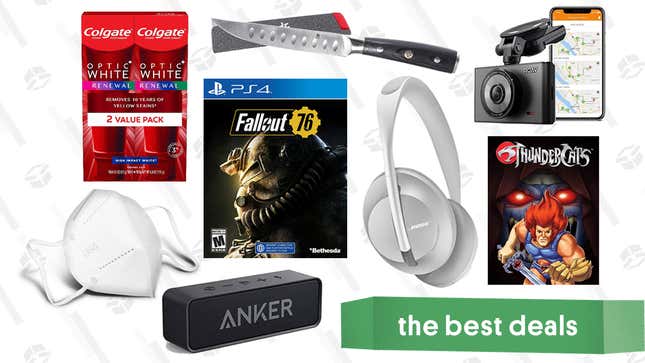 Image for article titled Wednesday&#39;s Best Deals: Bose 700 ANC Headphones,  Fallout 76: Wastelanders, Anker Roav Dash Cam, Kyoku Steak Knife Set, KN95 Masks, and More