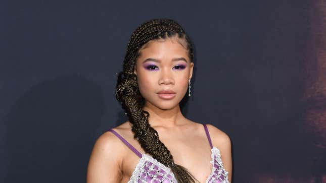 Storm Reid arrives for “The Invisible Man” premiere on February 24, 2020.
