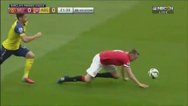 Phil Jones Falling Down Chasing The Ball Is A Blast In Extreme Slow-Mo