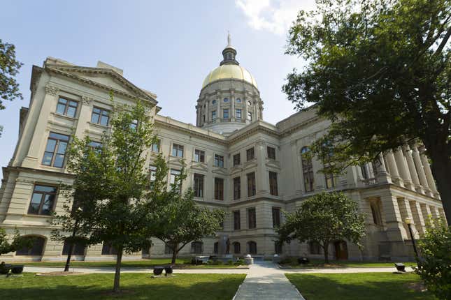 The Georgia State Capitol Building in downtown Atlanta.