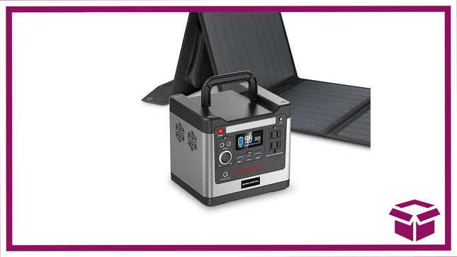 Emergencies and off-grid travel are no match for the Alpha Digital 320W Portable Power Station and its solar panel.
