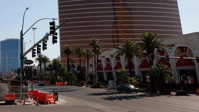 A street corner in Las Vegas, Nevada