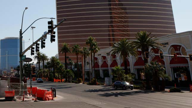 Una esquina de calle en Las Vegas, Nevada