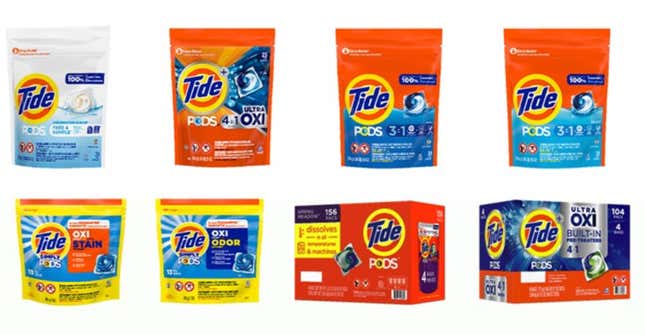 This photo provided by Consumer Product Safety Commission shows Tide Pods protects. Procter &amp; Gamble is recalling more than 8 million bags of Tide, Gain, Ace and Ariel laundry detergent packets sold in the U.S. and Canada, Friday, April 5, 2024. That&#39;s because there&#39;s a defect in the products’ child-resistant packaging. (Consumer Product Safety Commission via AP)