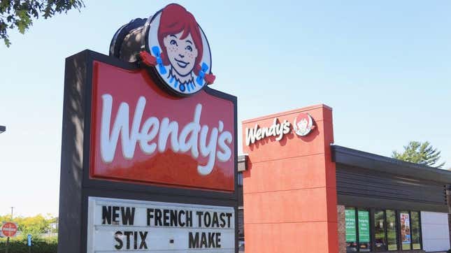 Wendy’s drive thru in Farmingdale, New York.