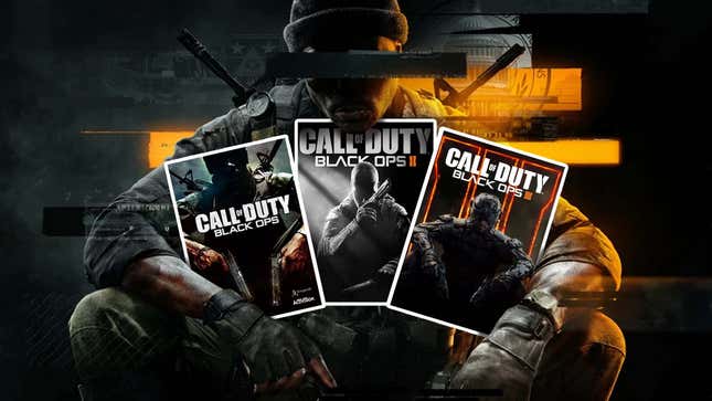 An image shows Black Ops 6 and its cover star holding copies of other CoD games. 