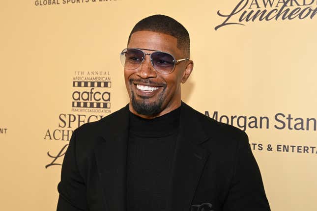 Jamie Foxx at the AAFCA Special Achievement Awards Luncheon held at the Los Angeles Athletic Club on March 3, 2024 in Los Angeles, California.