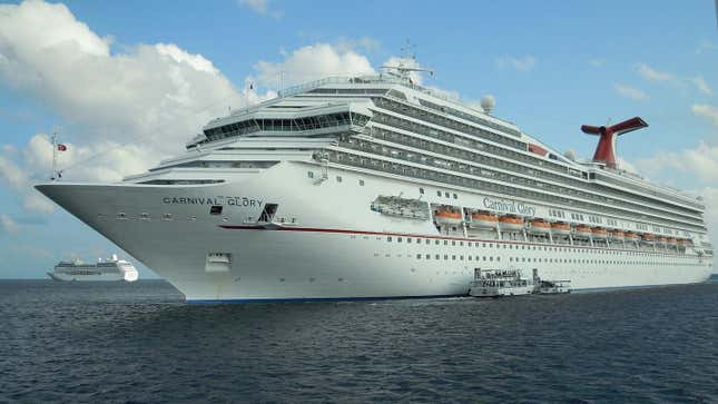 The Carnival Glory cruise ship.