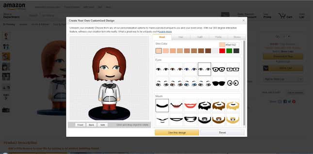 Now you can be a bobble head. (Credit: Business Wire)