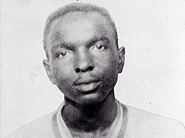 James Chaney headshot, civil rights worker killed in Mississippi in 1964, B&amp;W photo