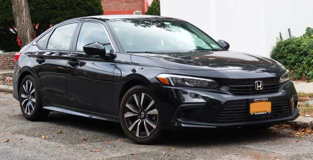 A 2022 Honda Civic EX photographed in Fresh Meadows, Queens, New York, USA